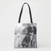 Doggie bruiloft canvas tas (Voorkant)