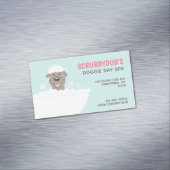 Doggie Bubble Bath | Leuke huisdierverzorger | Hon Magnetisch Visitekaartje (Voorbeeld)