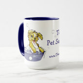 Doggie Bubble Bath Mok (Voorkant links)