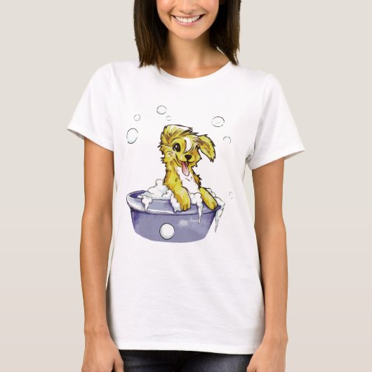 Doggie Bubble Bath T-shirt (Voorkant)