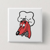 DOGGIE DINER Logo Magnet Vierkante Button 5,1 Cm (Voorkant)