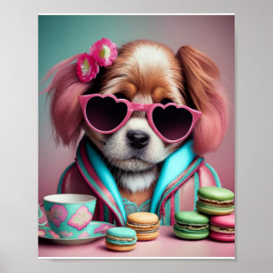 Doggie en Cookies Kunstwerk Fusion Print