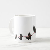 Doggie Familie 12 Koffie Mok (Voorkant links)