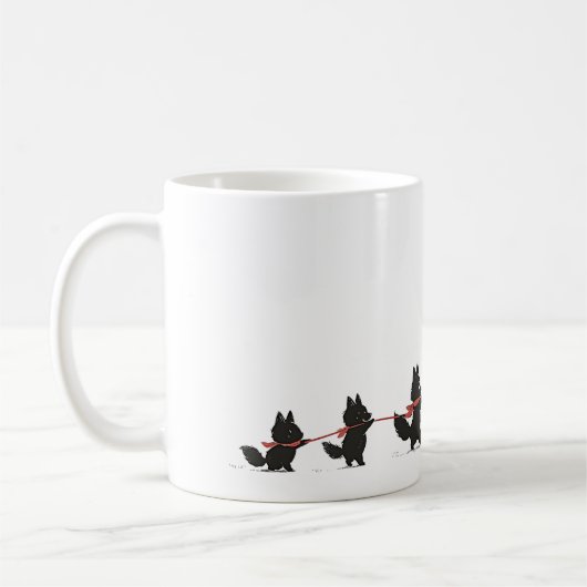 Doggie Familie 12 Koffie Mok (Links)