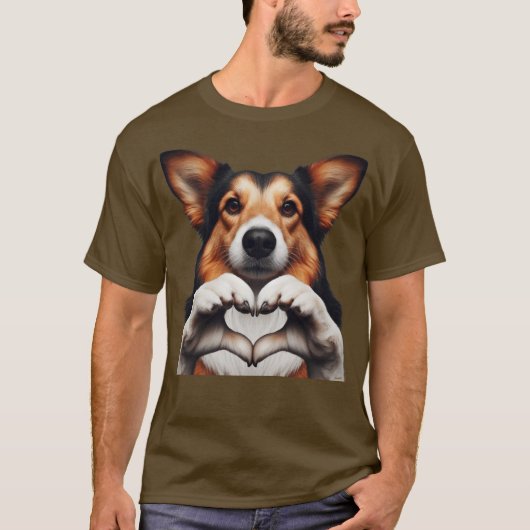 DOGGIE Heart T-shirt (Voorkant)