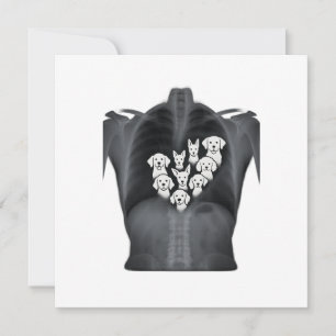 Doggie Heart X-Ray - Grappig Hondenliefhebber Desi Kaart