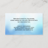 Doggie in Bubble Bath Visitekaartje (Achterkant)