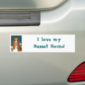 Doggie in de Daisies bumper sticker (Op auto)