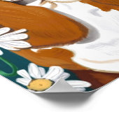 Doggie in het poster Daisies (Hoek)