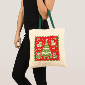 Doggie-kerstboom Tote Bag (Voorkant (product))