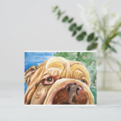 Doggie Kisses Briefkaart (Staand voorkant)
