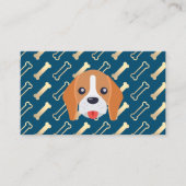Doggie Logo | Hond Bone Pattern Visitekaartje (Voorkant)