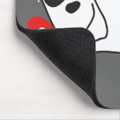 Doggie Love Talk Heart Mousepad Muismat (Hoek)