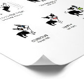 DOGGIE-TAAL Groot Poster (Hoek)