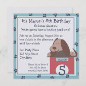 Doggie Tales Party Kaart (Voorkant / Achterkant)