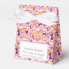 Doggie Treat cadeautas met beenderhoed Bedankdoosjes