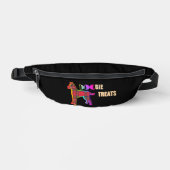 Doggie Treats Logo Novelty Black Heuptasje (Voorkant)