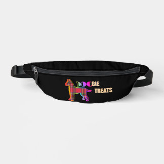 Doggie Treats Logo Novelty Black Heuptasje