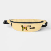 Doggie Treats Logo Novelty Yellow Plaid LT Yellow Heuptasje (Voorkant)