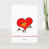 Doggie Valentijn Feestdagen Kaart (Achterkant)