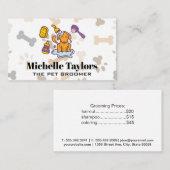 Doggie wordt gereinigd | Het Patroon van de Botten Visitekaartje (Voorkant / Achterkant)