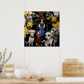 Doggie World Poster (Keuken)