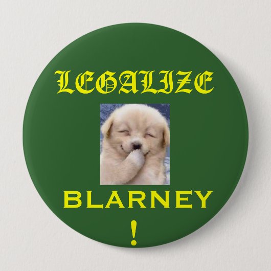 DoggieBlarney Ronde Button 4,0 Cm (Voorkant)