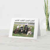 DOGGIEËN VERDWIJNEN VOOR UW EENVOUDIGER FEESTDAGEN KAART (Voorkant)