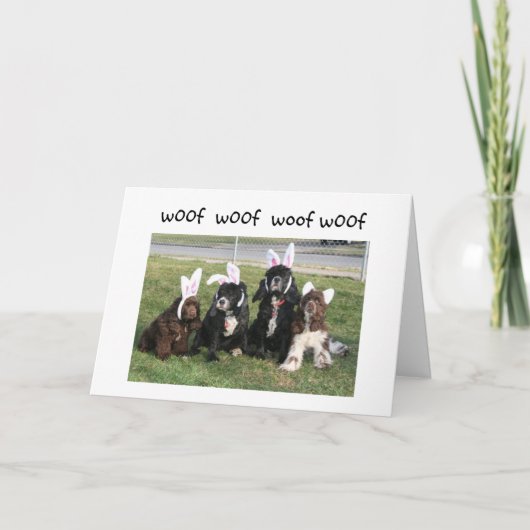 DOGGIEËN VERDWIJNEN VOOR UW EENVOUDIGER FEESTDAGEN KAART (Voorkant)