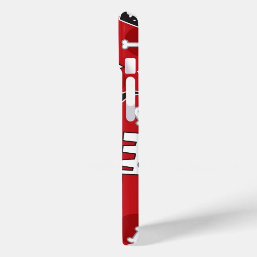 Doggies & Botten Puppy Cute Fun Red Case-Mate iPhone Case (Achterkant / Links)