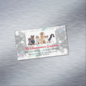 Doggies | Sparkle achtergrond Magnetisch Visitekaartje (Voorbeeld)