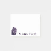 Doggo List Bouvier de Flanders Sticky Notes (Voorkant)
