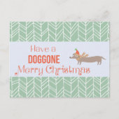Doggo Merry Kerstmis Feestdagenkaart (Voorkant)