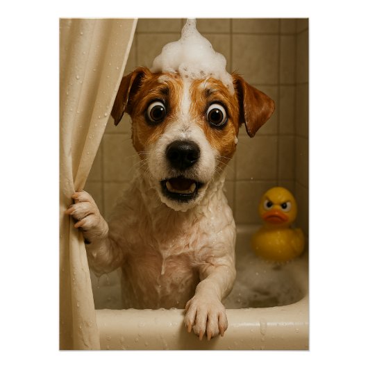 Doggo Psycho – Die Duschkatastrophe Perfect Poster (Voorkant)