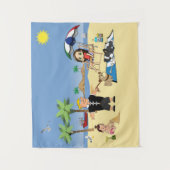 Doggone Beach Wandkleed (Voorkant)