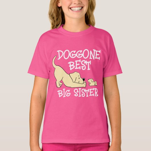 Doggone Beste Big Sister Schattigee bijpassende br T-shirt (Voorkant)