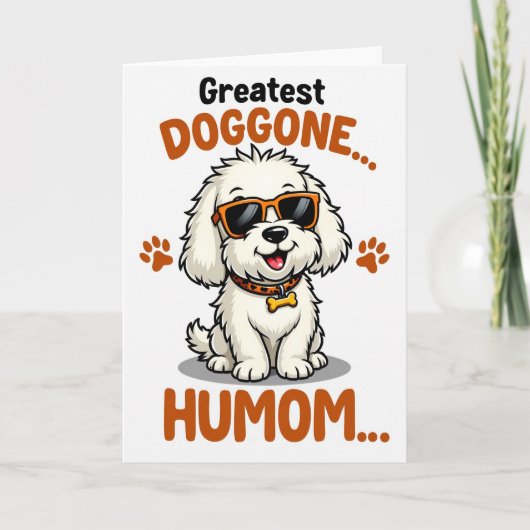 Doggone Humom Liefdekaart Kaart (Voorkant)