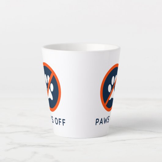 DogGoneIt - Paws Off- 12 oz Latte Mok (Voorkant)