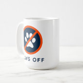 DogGoneIt - Paws Off-15 oz Koffiemok (Voorkant links)