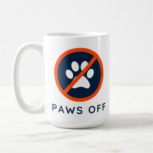 DogGoneIt - Paws Off-15 oz Koffiemok (Links)