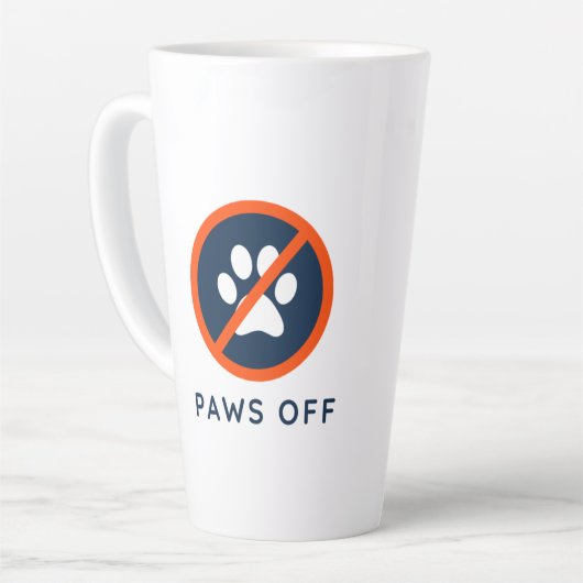 DogGoneIt - Paws Off- 17 oz Latte Mok (Linkerhoek)