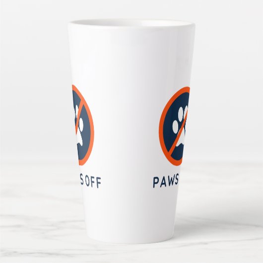 DogGoneIt - Paws Off- 17 oz Latte Mok (Voorkant)
