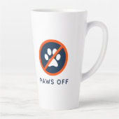 DogGoneIt - Paws Off- 17 oz Latte Mok (Rechts)