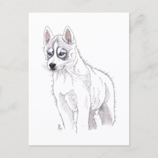 Doggust 2019 Siberian Husky Puppy Briefkaart