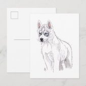 Doggust 2019 Siberian Husky Puppy Briefkaart (Voorkant / Achterkant)