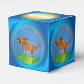 Doggy Art van kinderen Bedankdoosjes (Achterkant)