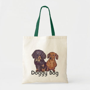 Doggy Bag - Long Hazard and Smooth Dachshund Tote Bag