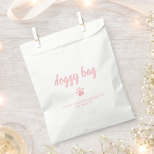 Doggy Bag puppy verjaardagsfeestje gunst Bedankzakje (Geknipt)