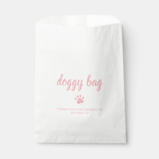 Doggy Bag puppy verjaardagsfeestje gunst Bedankzakje (Voorkant)