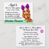 Doggy Bed and Breakfast - SRF Visitekaartje (Voorkant / Achterkant)